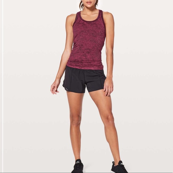 Lululemon Swiftly Tech Racerback Fuschia Black